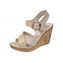 sandale dama bej din piele naturala cu platforma wedge si catarama clp14bej